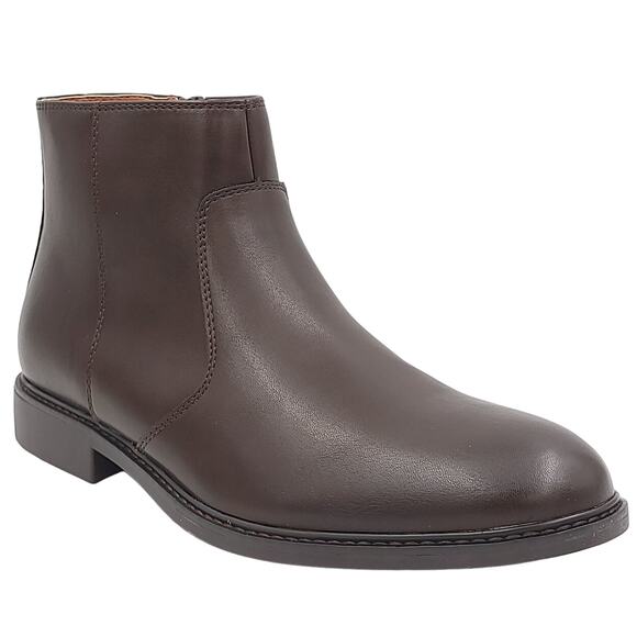 Alfani Men Liam Side Zip Dress Boots Size US 7M Espresso Brown Faux Leather main image 6